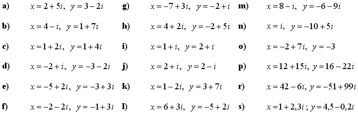Komplexní čísla - Příklad 3 - Zadání